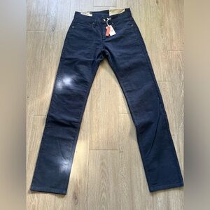 NWT Marine Layer Dark Navy Slim Straight Cambridge Corduroy Pant 30-32